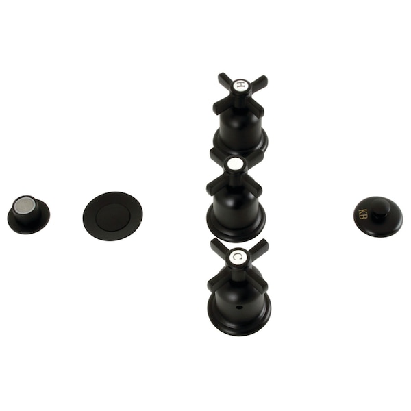 ThreeHandle Bidet Faucet, Matte Black